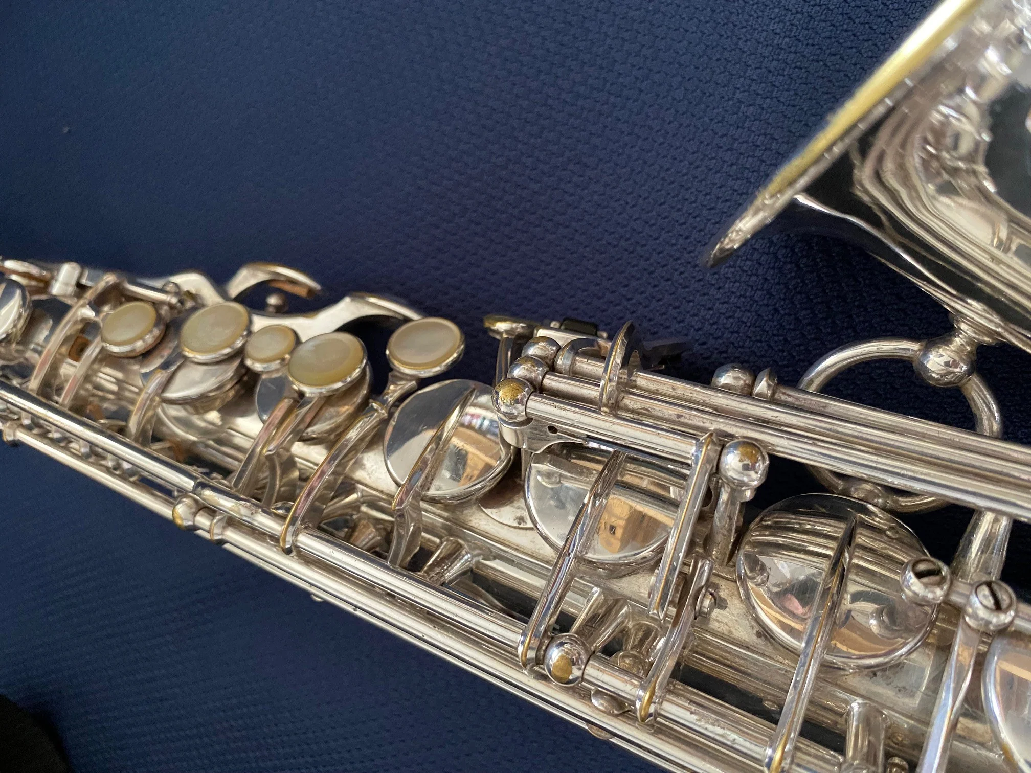Saxophone Alto SELMER Super Balanced Action (SBA, 1950), n°47XXX, argenté - Image 2