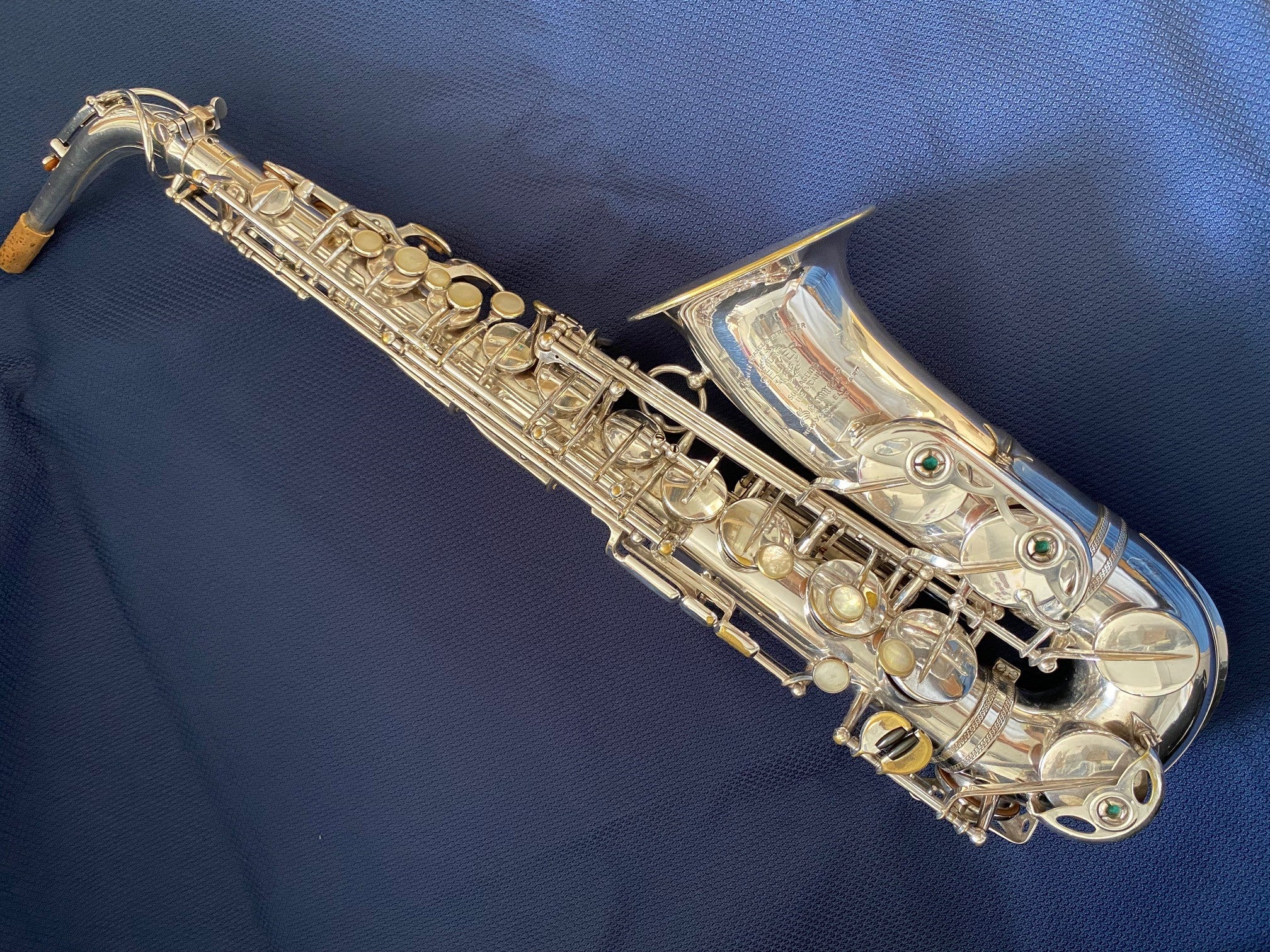 Saxophone Alto SELMER Super Balanced Action (SBA, 1950), n°47XXX, argenté - Image 4