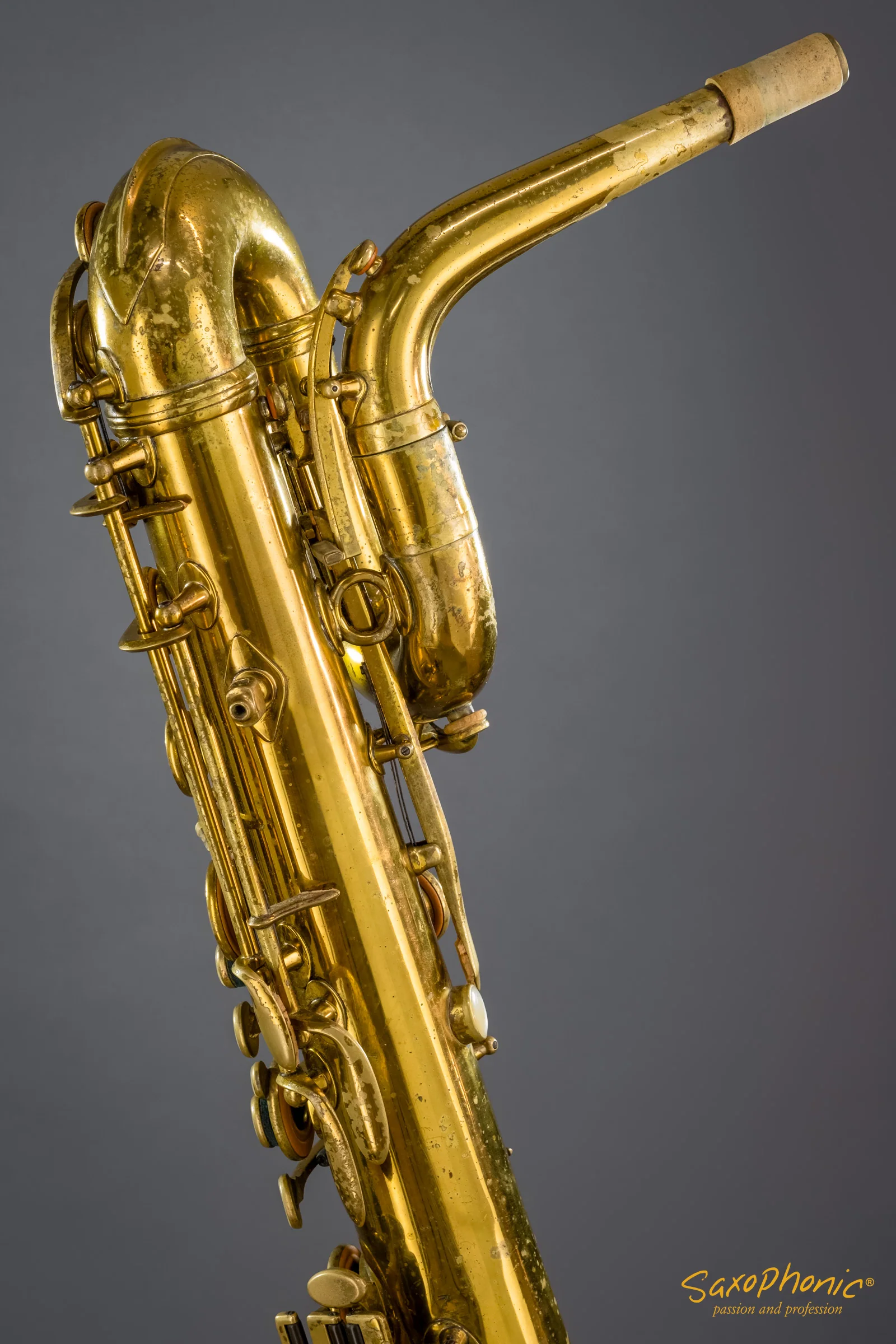 Saxophone Baryton Adolphe Sax (1933) par Henri SELMER Paris, n°778/11283, verni - Saxophonic - Image 5
