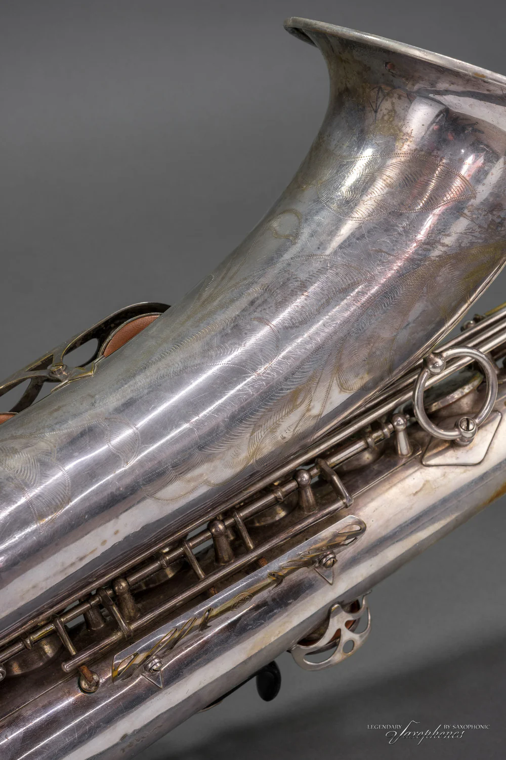 Saxophone ténor SELMER Paris Mark VI (1973) argenté, à réviser, n°218249 - Image 9