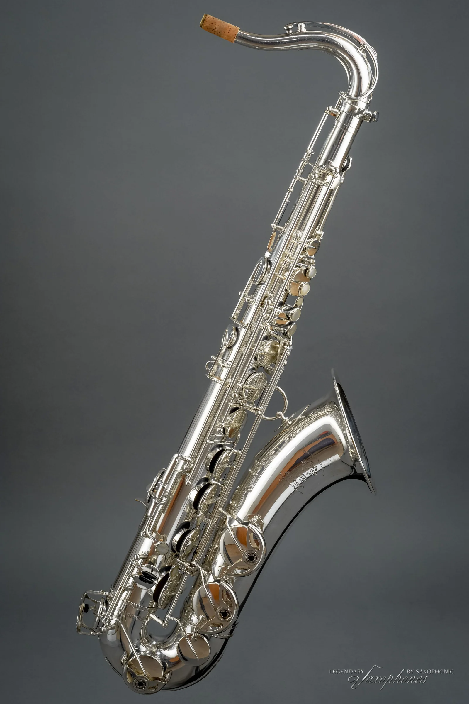 Très beau Saxophone Ténor SELMER Balanced Action (1941), n°29813, argenté - Saxophonic - Image 3