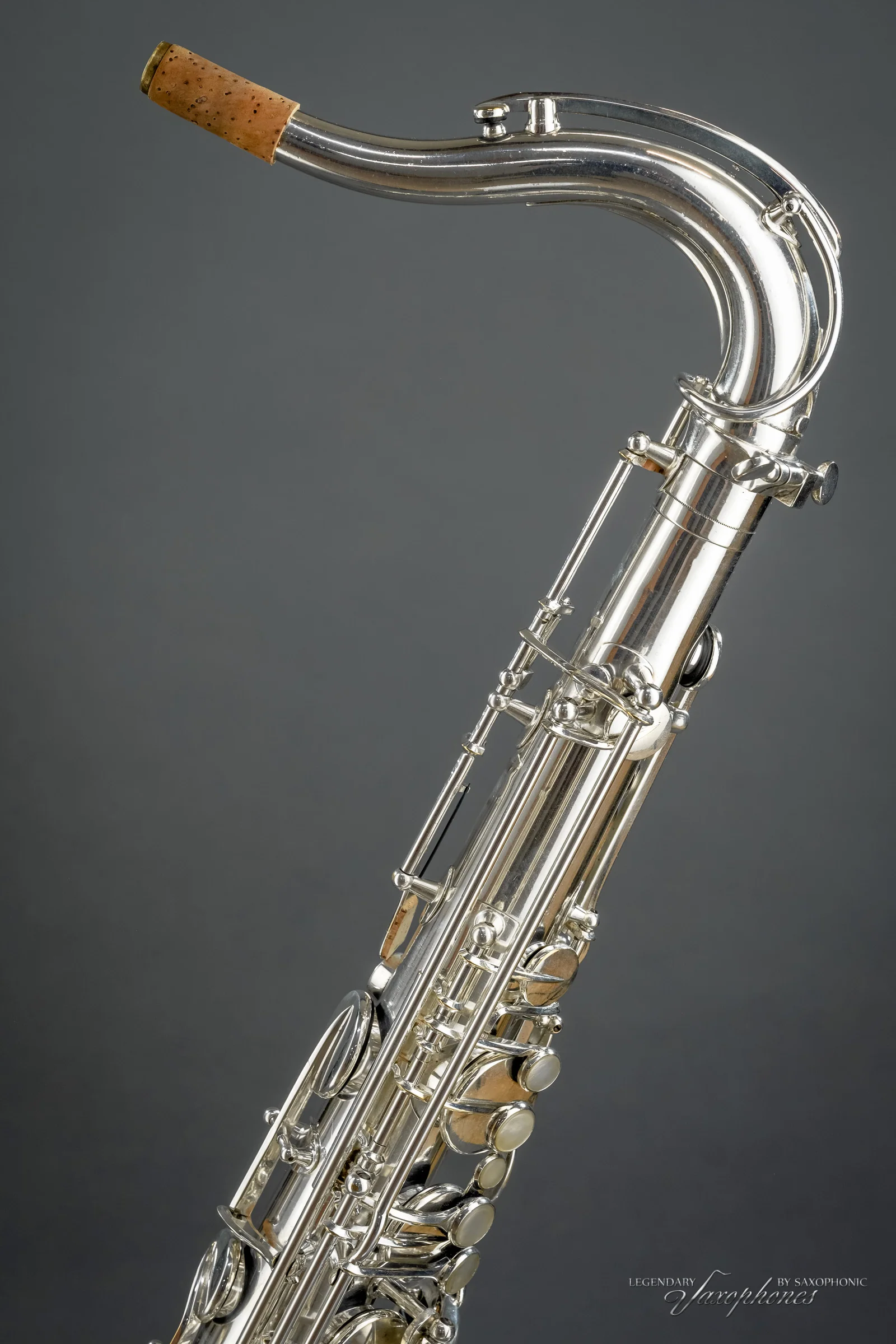 Très beau Saxophone Ténor SELMER Balanced Action (1941), n°29813, argenté - Saxophonic - Image 4
