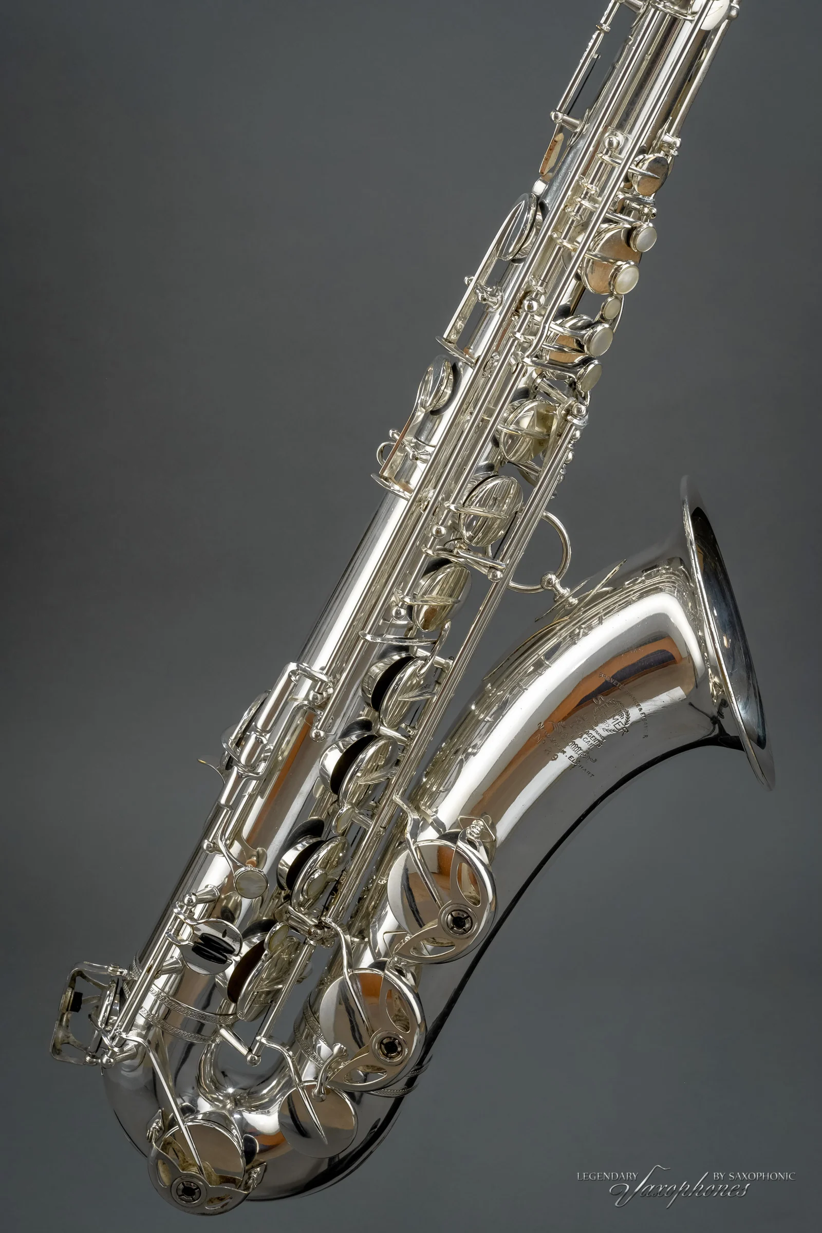 Très beau Saxophone Ténor SELMER Balanced Action (1941), n°29813, argenté - Saxophonic - Image 5